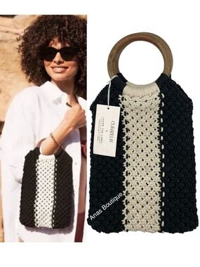 Curateur x Laude the Label Gabby macrame bag- NWT